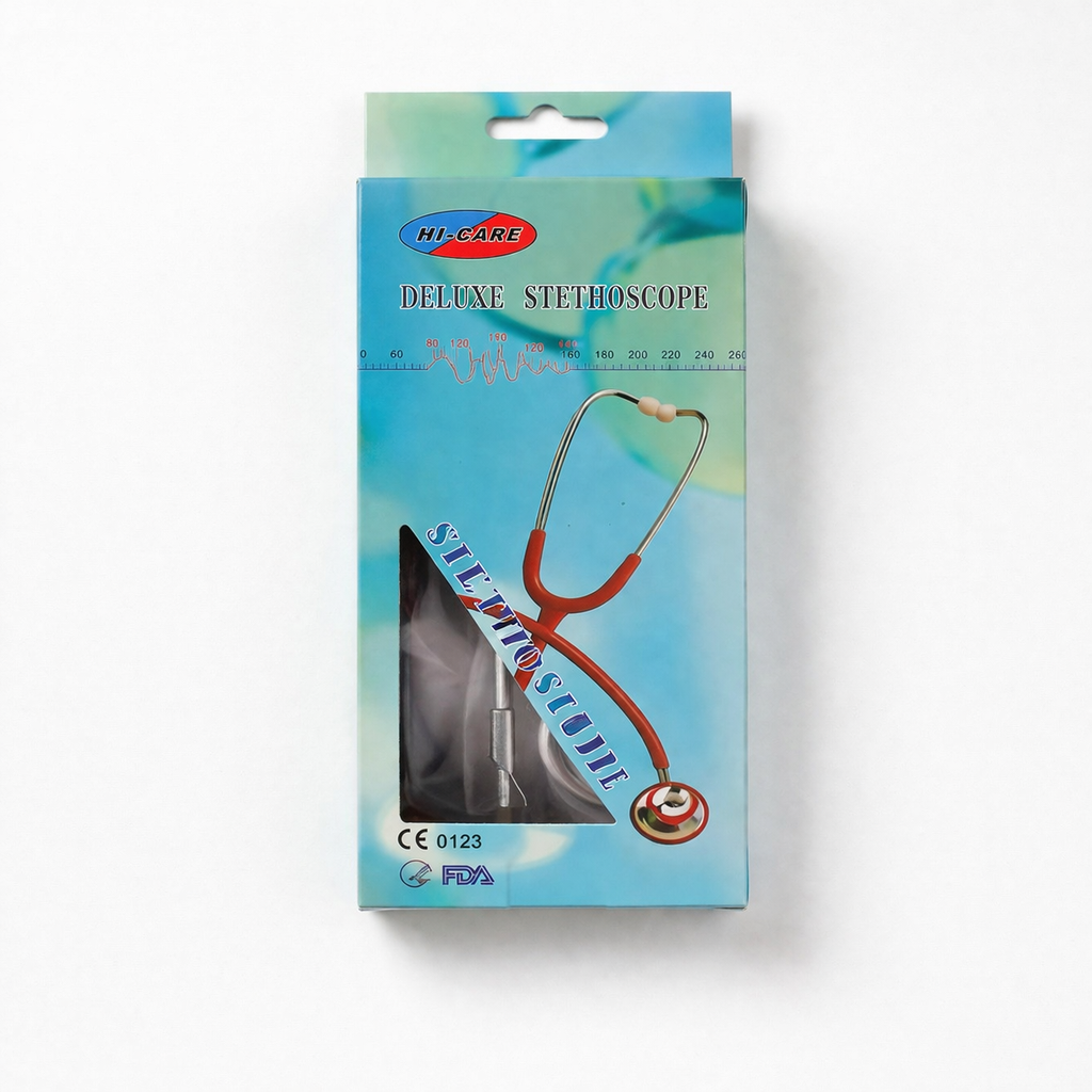 hicare deluxe dual head stethoscope